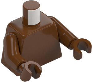 LEGO Roodachtig bruin Torso met Armen en Handen (76382 / 88585)