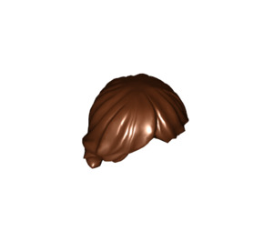 LEGO Roodachtig Bruin Tousled Layered Haar (92746)