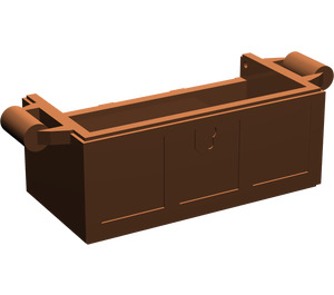 LEGO Reddish Brown Treasure Chest Bottom without Slots in Back