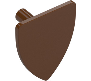 LEGO Reddish Brown Triangular Shield (Short) (3846)