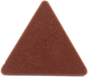 LEGO Brun rougeâtre Triangulaire Sign avec clip fendu (30259 / 39728)
