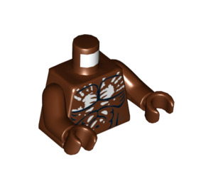 LEGO Rötlich-braun Uruk-hai Berserker Torso (973 / 76382)