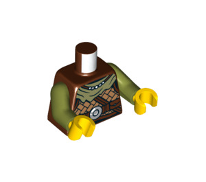 LEGO Brun rougeâtre Viking Minifig Torse (973 / 76382)