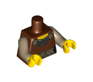 LEGO Reddish Brown Viking Woman Torso (973 / 88585)