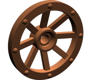 LEGO Reddish Brown Wagon Wheel Ø27 Small (2470)