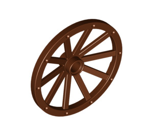 LEGO Reddish Brown Wagon Wheel Ø43 x 3.2 with 10 Spokes (33211)