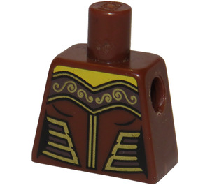 LEGO Reddish Brown Warrior Woman Torso without Arms (973)