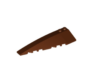 LEGO Reddish Brown Wedge 10 x 3 x 1 Double Rounded Left (50955)