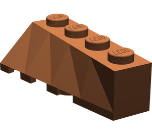 LEGO Reddish Brown Wedge 2 x 4 Sloped Right (43720)
