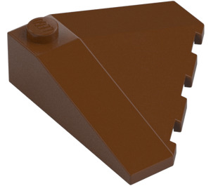 LEGO Reddish Brown Wedge 4 x 4 (18°) Corner (43708)