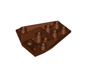 LEGO Brun rougeâtre Coin 4 x 4 Tripler Inversé sans renforts de tenons (4855)