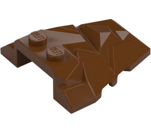 LEGO Reddish Brown Wedge 4 x 4 with Jagged Angles (28625 / 64867)