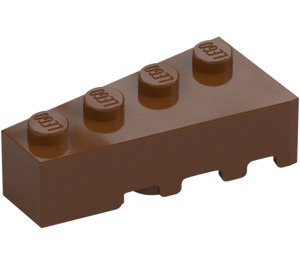 LEGO Rudo brązowy Klin Cegła 2 x 4 Lewy (41768)