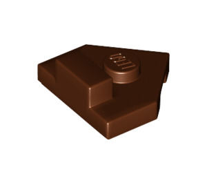 LEGO Reddish Brown Wedge Plate 2 x 2 Angled with Center Stud (27928)