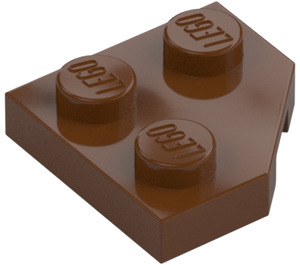 LEGO Reddish Brown Wedge Plate 2 x 2 Cut Corner (26601)