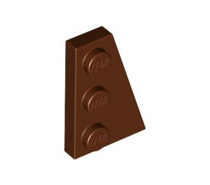 LEGO Rötlich-braun Keil Platte 2 x 3 Flügel Recht  (43722)