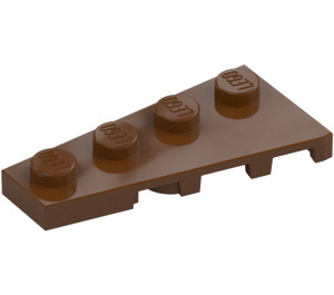 LEGO Roodachtig bruin Wig Plaat 2 x 4 Vleugel Links (41770)