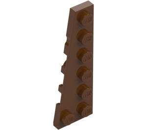 LEGO Roodachtig bruin Wig Plaat 2 x 6 Links (78443)