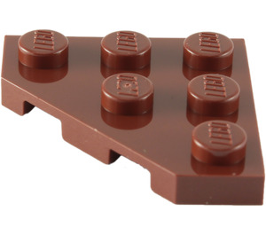 LEGO Rötlich-braun Keil Platte 3 x 3 Ecke (2450)