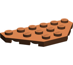 LEGO Roodachtig Bruin Wig Plaat 3 x 6 met 45º Hoeken (2419 / 43127)