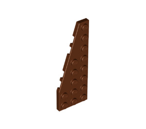 LEGO Roodachtig Bruin Wig Plaat 3 x 8 Vleugel Links (50305)