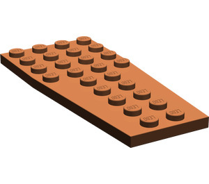 LEGO Reddish Brown Wedge Plate 4 x 9 Wing without Stud Notches (2413)