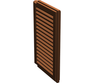 LEGO Reddish Brown Window 1 x 2 x 3 Shutter (3856)