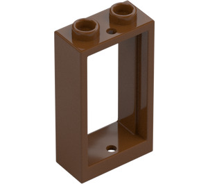 LEGO Reddish Brown Window Frame 1 x 2 x 3 without Sill (3662 / 60593)