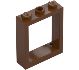 LEGO Roodachtig bruin Raamkozijn 1 x 3 x 3 (51239)