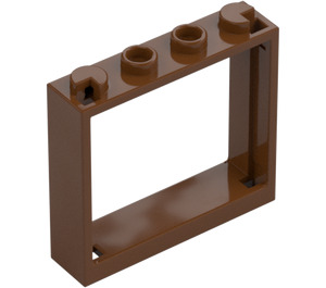 LEGO Reddish Brown Window Frame 1 x 4 x 3 (60594)