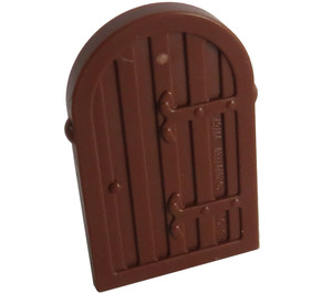 LEGO Reddish Brown Wood Door with hinges for 30044 (3347 / 94161)