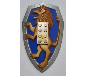 LEGO Reddish Gold Large Figure Shield with Standing Lion (53347)