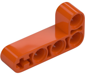 LEGO Rødaktig oransje Bjelke 2 x 4 Bøyd 90 grader, 2 og 4 Hull (32140 / 42137)