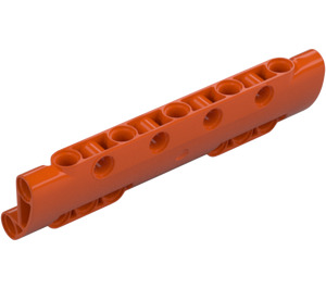 LEGO Rödaktig Orange Böjd Panel 11 x 3 med 10 Stift Hål (11954)