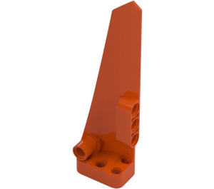 LEGO Rouge Orangé Incurvé Panneau 6 Droite (64393)