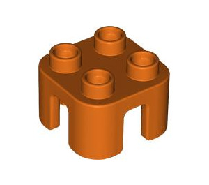 LEGO Orange rougeâtre Duplo Stool (65273)