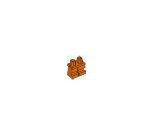 LEGO Rødaktig oransje Minifigur Medium Ben (37364 / 107007)