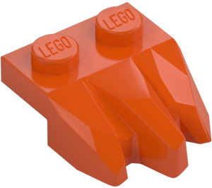 LEGO Roodachtig oranje Plaat 1 x 2 met 3 Steen Klauwen (27261)