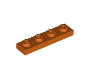 LEGO Orange rougeâtre assiette 1 x 4 (3710)
