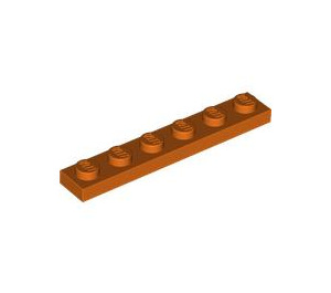 LEGO Orange rougeâtre assiette 1 x 6 (3666)