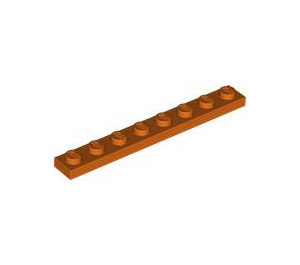 LEGO Roodachtig Oranje Plaat 1 x 8 (3460)