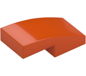 LEGO Reddish Orange Slope 1 x 2 Curved (11477)