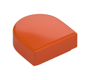 LEGO Reddish Orange Tile 1 x 1 Half Oval (24246 / 35399)