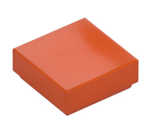 LEGO Rødaktig oransje Tile 1 x 1 med Rille (3070 / 30039)