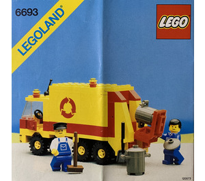 LEGO Refuse Collection Truck Set 6693 Instructions