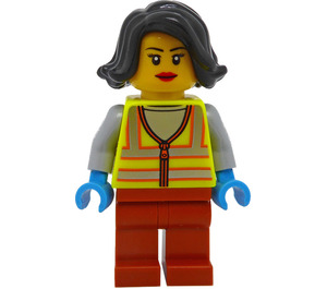 LEGO Refuse Collector, Female (60386) Minifigur