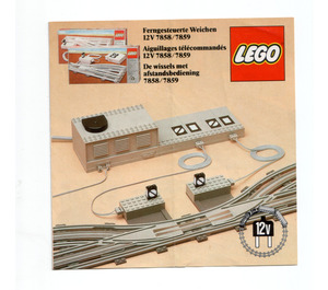 LEGO Remote Controlled Points Right 12V Set 7858 Instructions