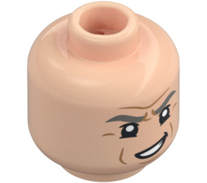 LEGO Rene Belloq Minifigure Head (Recessed Solid Stud) (3626 / 75554)