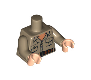LEGO Rene Belloq Torse 2 poches et ceinture (973 / 76382)