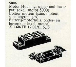 LEGO Replacement 2-Piece Battery Motor Housing Set 5006